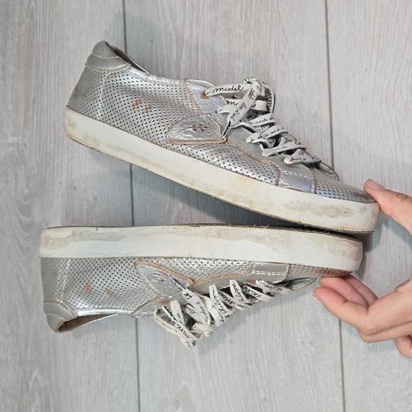 Philippe Model Paris Women Leather Sneakers shoes sz 39/9 - Picture 10 of 14